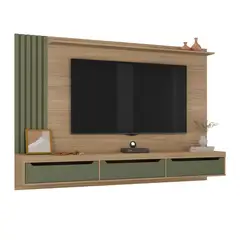 BERTOLINI - Mueble para Tv 75" en Mpd 200Cm Incluye Soporte Roble con Menta