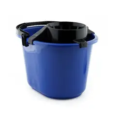 VANYPLAS - Balde con escurridor 12 litros azul