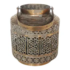 MARRES - FAROL METALICO 16X18 cm ORO SULTAN