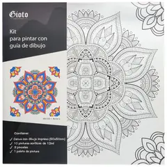 GIOTO - Kit Bastidor Predibujado 50x50cm Rf Mandala