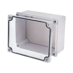 HALUX - Caja Hermética 17X22 Con Riel Y Tapa Transparente (Solar)