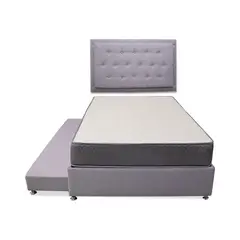 MUEBLES REM - Combo Cama Tarima Nido + Colchón Tanner 100 Sencillo + Espaldar