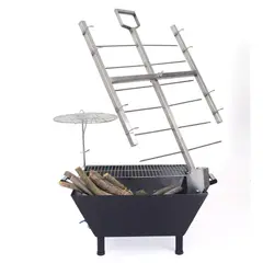 VOLCANO - Asador A Carbón En Cruz30X65Cm