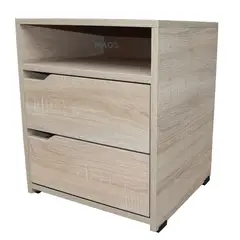 MAOS CENTRY - Mesa Noche Chaflan 2 Cajones 40X47X35 Cm