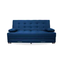 MUEBLES REM - Sofácama Portmann Nido Tarima Azul Petróleo