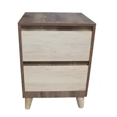 undefined - Mesa de Noche Patas de Madera 40X57X35 Cm