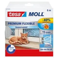 TESA - Burlete Perfil O Premium Flexible Transparente
