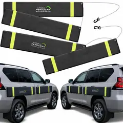 GENERICO - Protector de Puertas Magnetico para Auto Extra Grande 2 Lados Negro