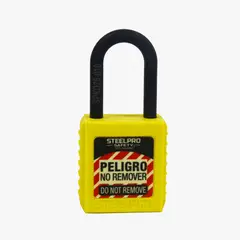 STEELPRO - Paq x 2und Caja x 5und Llave Maestra - Candado Grillete Nylon/cuerpo Pa Color Amarillo