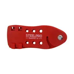 STEELPRO - Paq x 6und Bloqueo Múltiple Con Cable Acero Inox Recubierto de 5mm x 2m