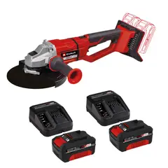 EINHELL - Pulidora 9" Inalámbrica Brushless 36 V 6600 RPM + 2 Bat 4.0 Ah y 2 Carg