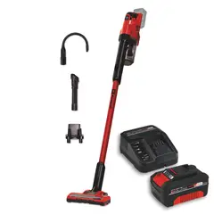 EINHELL - Aspiradora Vertical Inalámbrica 18v Incluye 1 Batería 4.0 Ah y Cargador