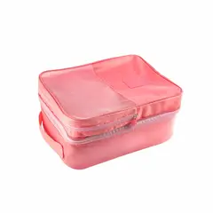 ENERGY PLUS - Bolsa Organizadora de Viaje para Zapatos 3 Capas Multiusos Rosado