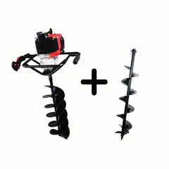 ALTERMAN - Combo Ahoyador Con Broca De 20 Cm X 80 Cm + Broca De 15 Cm X 80 Cm
