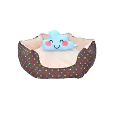 AM MASCOTAS - Cama Para Perro Trebol 68x24x24 cm Grande (Incluye Almohada Nube)