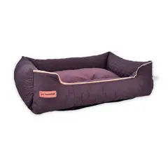 AM MASCOTAS - Cama Para Perro Acolchada 82X64X22 Cm Grande (Incluye Comedero)