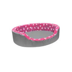 AM MASCOTAS - Cama Para Perro 68x61x16 cm Grande (Incluye Comedero)