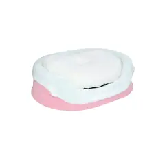AM MASCOTAS - Cama Para Perro Plastica 59x43x16cm Pequeña Forro Peluche