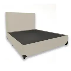 MUEBLES COLOMBIA MUCOL - Combo Life Base Cama 100x190 + Espaldar S.marfil
