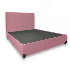MUEBLES COLOMBIA MUCOL - Combo Life Base Cama 100x190 + Espaldar Rosa