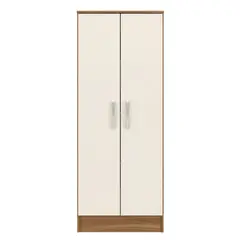 MULTIMUEBLES - Closet Viena 2 Puertas Almendra 36X51X128 Blanco