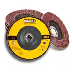 UYUSTOOLS - Disco para Lijar Madera Flap de 180 mm # 60