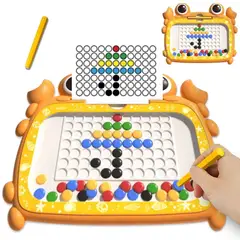 GENERAL - Juego Tablero Magnético Dibujo para Niños Naranja