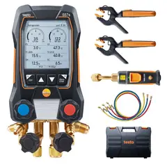 TESTO - Set Vacío Smart con Tubos Flexibles de Llenado Analizador Digital Refrigeración