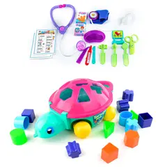 ENERGY PLUS - Juego Integral: Set de Doctor + Tortuga Bloques Creativos
