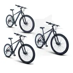 VENZO - Bicicleta thorn r29 grupo 21v negra l