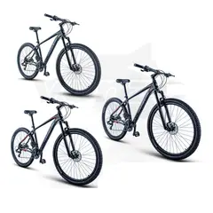 VENZO - Bicicleta thorn r29 grupo 21v negra l