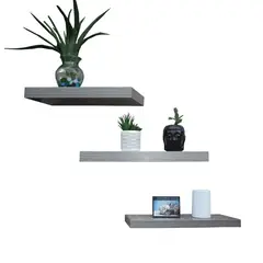 undefined - Set de Repisas Modernas en Madera Flotantes