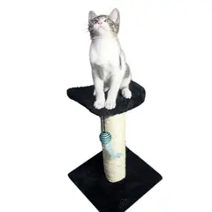 MAOS PETS - Gimnasio Rascador Para Gatos 30x30x40cm Mediano Negro