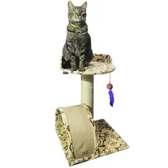 MAOS PETS - Gimnasio Rascador Para Gatos 40x40x60cm Mediano Beige