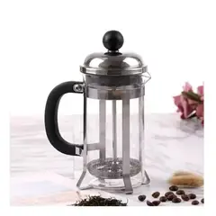 undefined - Cafetera Prensa Francesa 600ml Filtro Acero Inoxidable Color Plata
