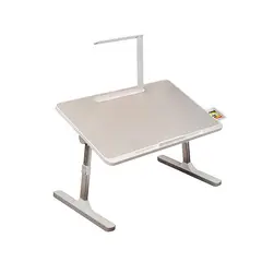 undefined - Mesa para Computador Multifuncional Plegable con Luz Led Gris