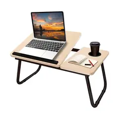 SUBE - Mesa de Cama para Computador Multifuncional Plegable Natural