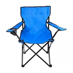 SUBE - Silla Plegable Con Portavasos Camping Parque Exterior Azul