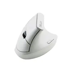 SUBE - Mouse Vertical Ergonómico Inalámbrico Delux M618c 6 Botones Blanco
