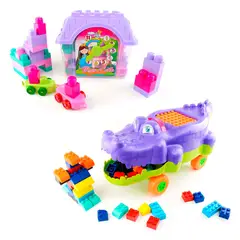 ENERGY PLUS - Bloques Armatodo 90 Pzas: Casa Didáctica + Cocodrilo Montable