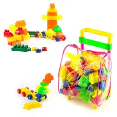 ENERGY PLUS - Set Didáctico Niños: Bloks X80 Pzas+ Maletero X65 Bloques