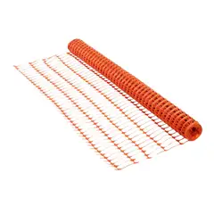 LAFERRETTERI - Malla Plástica Construcción H100cm Rollo 45 m Naranja