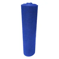 LAFERRETTERI - Malla Plástica Multiusos Reja 16mmx16mm H100cm Rollo 30 m Azul