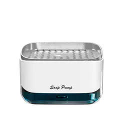 TRIPLE CLEAN - Dispensador de Jabon Lavaloza con Esponja Blanco