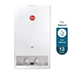 RHEEM - Calentador 13Lt Gas Natural Tiro Natural