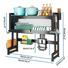 52 BITS - Organizador y Escurridor de Platos Loza Cubiertos Seca Platos