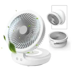 52 BITS - Ventilador Abanico Electrico Plegable Recargable Con Luz Led