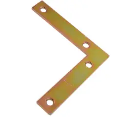undefined - Escuadra Esquinera Plana En Acero Plateada de 63x63mm