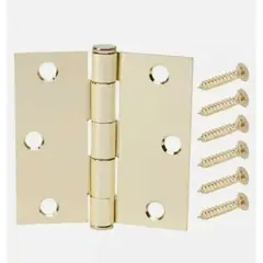 FERRAWYY - Bisagra Dorada Doble para Puerta de 1?