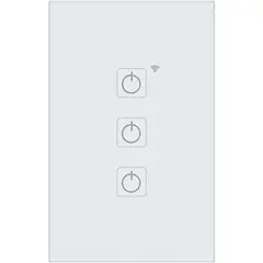 HALUX - Interruptor Triple Smart Wi-Fi Blanco